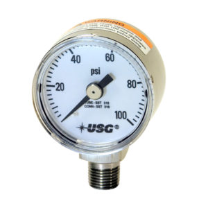 P-1521 1-1/2” Corrosion Resistant Pressure Gauges